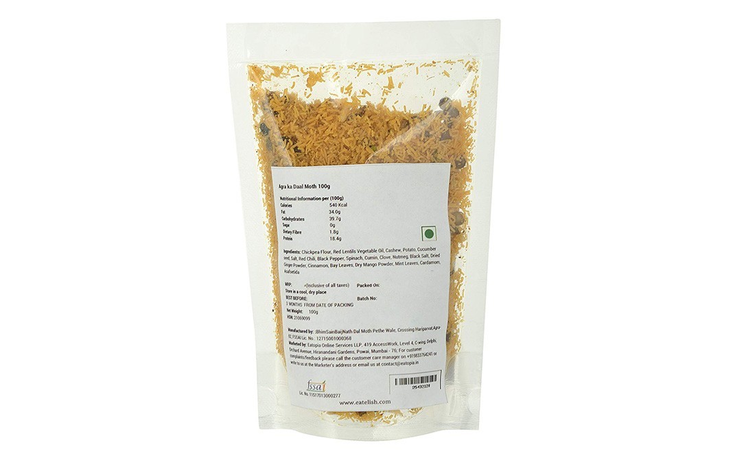 Eatelish Handpicked Agra Ka Daal Moth    Pack  100 grams